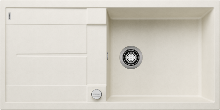 BLANCO METRA XL 6S Silgranit mosogató dugókiemelővel, törtfehér 527123 (K)