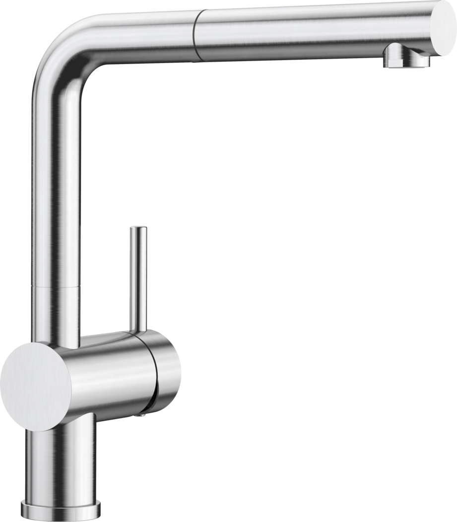 BLANCO LINUS-S Vario kihúzható zuhanyfejes csaptelep PVD Steel 526242 (K)
