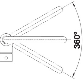 BLANCO MILI SILGRANIT mosogató csaptelep, vulkánszürke 527460