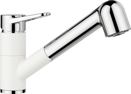 BLANCO WEGA-S II mosogató csaptelep silgranit fehér/króm 526421