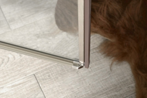 Sapho GELCO ANTIQUE 80 jobbos zuhanyajtó transzparent üveggel, világos bronz GQ1380RCL