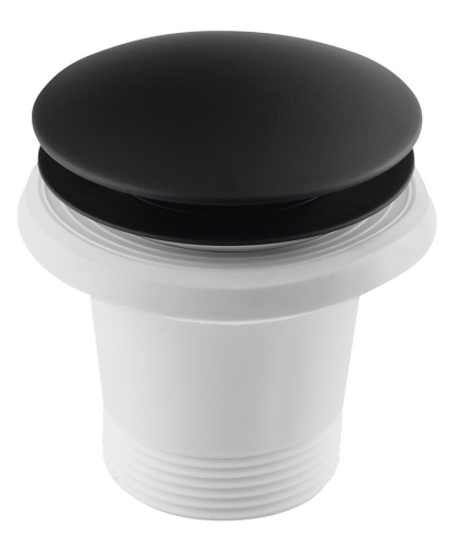 Sapho POLYSAN klik-klak kádlefolyó, matt fekete 71704B