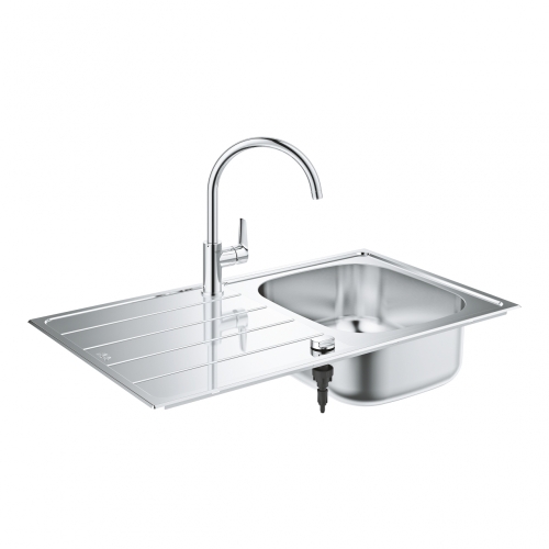 Grohe Bau rozsdamentes mosogató csapteleppel 31562SD1