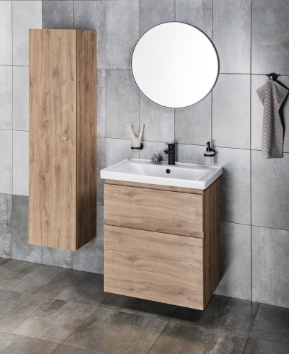 Sapho AQUALINE ALTAIR mosdótartó szekrény, 52x72,5x45cm, emporio tölgy AI355
