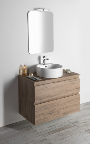 Sapho AQUALINE ALTAIR mosdótartó szekrény, 67,5x60x45cm, emporio tölgy AI370