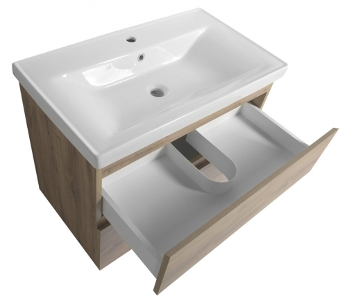 Sapho AQUALINE ALTAIR mosdótartó szekrény, 77,5x60x45cm, emporio tölgy AI380