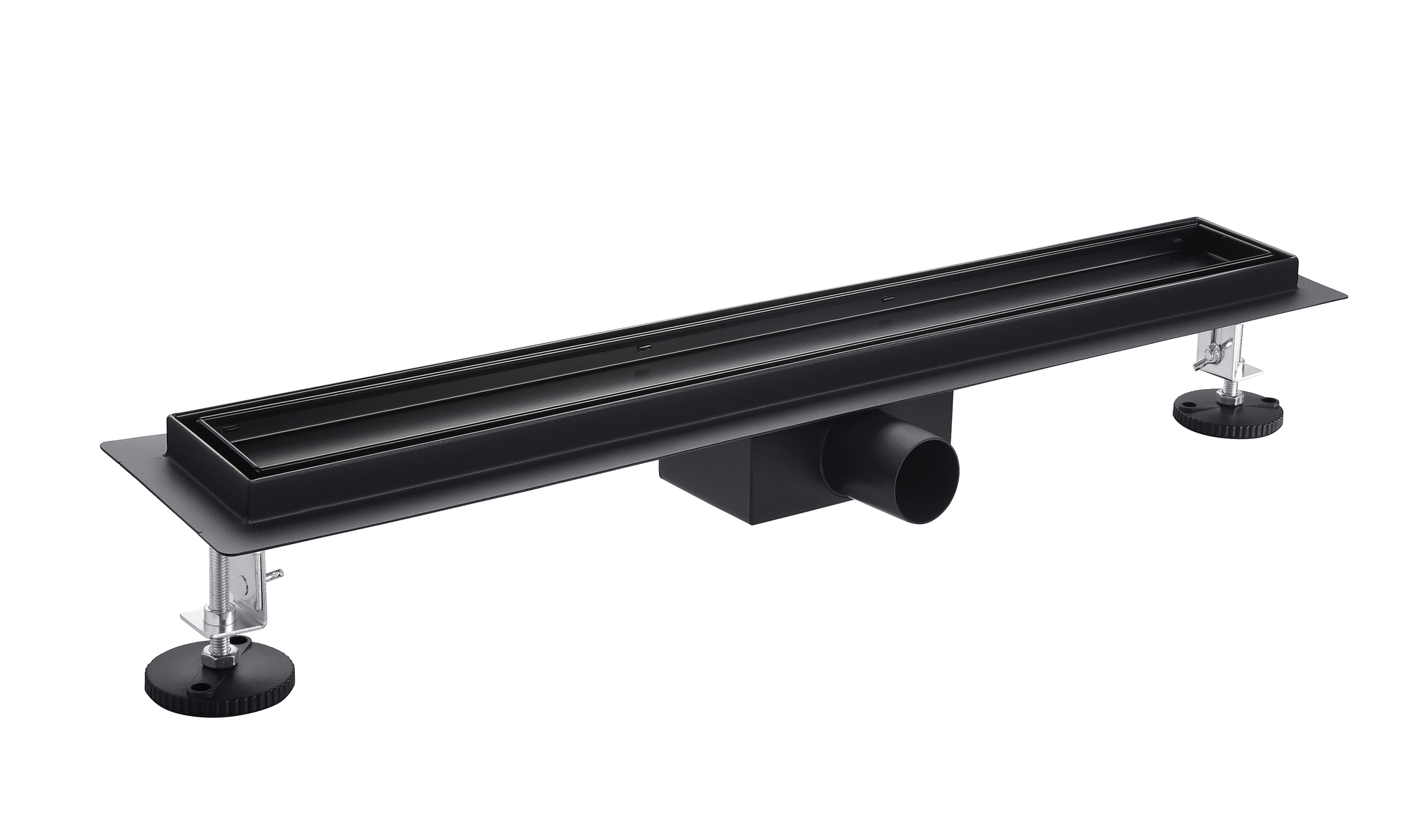 Roltechnik rozsdamentes zuhanyfolyóka 600 mm fekete RRFB-600