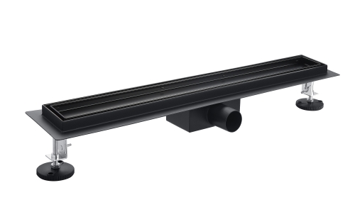 Roltechnik rozsdamentes zuhanyfolyóka 800 mm fekete RRFB-800