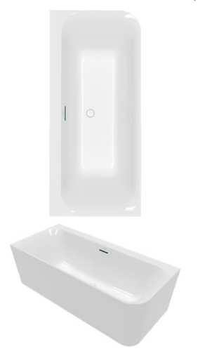 Villeroy & Boch Loop & Friends 180x80 cm balos, fehér UBA180LSF9CL00V-01