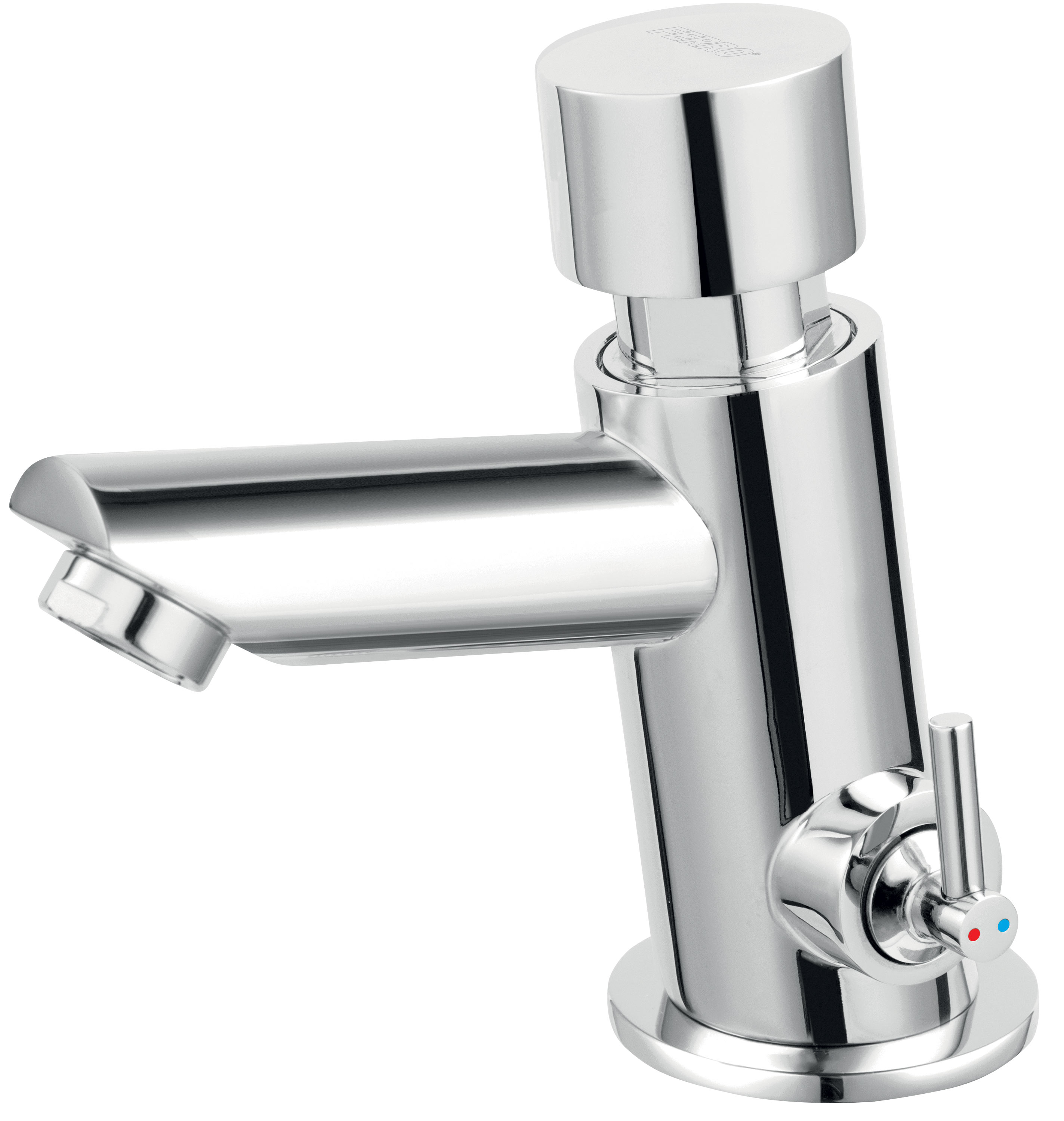 Ferro Presstige Pro önelzáró mosdócsaptelep hőfokszabályzóval és időkorlátozóval, króm Z501R