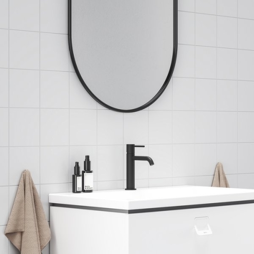 Ravak Espirit ES 012.21BLM Álló mosdócsaptelep BeCool 190 mm, leeresztő nélkül - Black Matt X070396