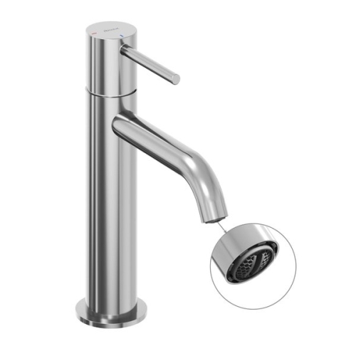 Ravak Espirit ES 012.21BLM Álló mosdócsaptelep BeCool 190 mm, leeresztő nélkül - Black Matt X070396