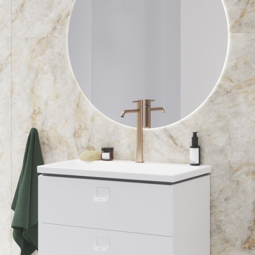 Ravak Espirit ES 014.60RGB Álló mosdócsaptelep 250 mm, leeresztő nélkül - Rose Gold Brushed X070393