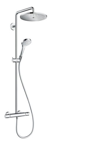 Hansgrohe Tica Showerpipe 280 1jet termosztátos zuhanyrendszer 26894000