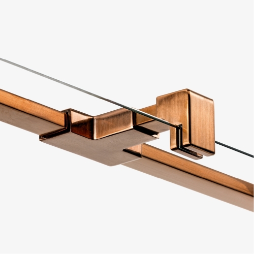 New Trendy Avexa Copper Brushed zuhanyajtó 90 cm, balos EXK-3533