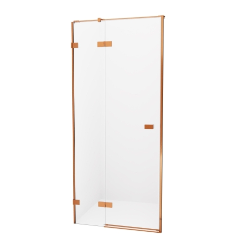 New Trendy Avexa Copper Brushed zuhanyajtó 130 cm, balos EXK-3541