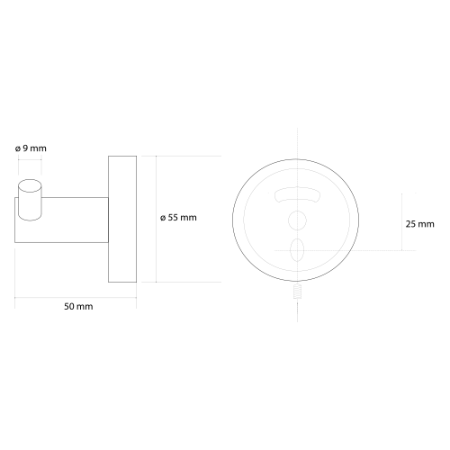 Sapho BEMETA SABLO fali duplafogas, matt arany XR202GB
