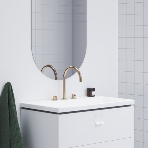 Ravak Espirit ES 018.60RGB Álló mosdócsaptelep, 3 furatos 270 mm, leeresztő nélkül - Rose Gold Brushed X070349