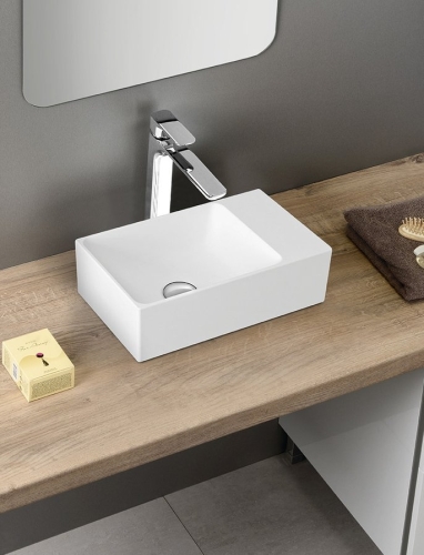 Sapho GSI KUBE X 40x23cm ExtraGlaze kerámiamosdó, fehér 9484011