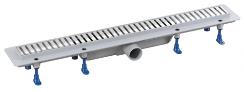 Sapho BRUCKNER 810 padlóösszefolyó, inox ráccsal 700.158.2