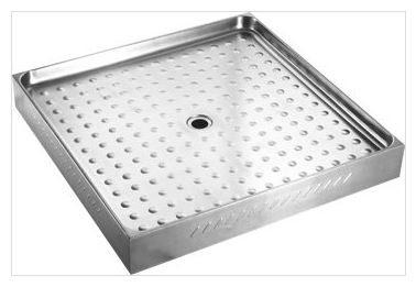 Sapho NOFER 80x80 zuhanytálca, matt rozsdamentes acél 13055.2.S