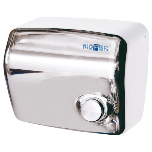 Sapho NOFER vandálbiztos elektromos kézszárító nyomógombbal, inox 01250.B