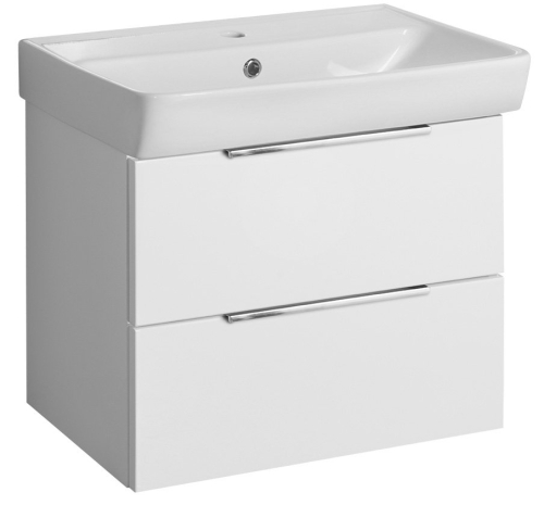 Sapho BRUCKNER NEON 47x45x35cm mosdótartószekrény, fehér 500.114.0