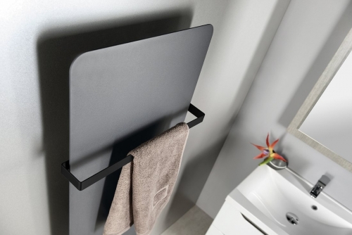 Sapho TABELLA 390 törölközőtartó, matt fekete MI390B