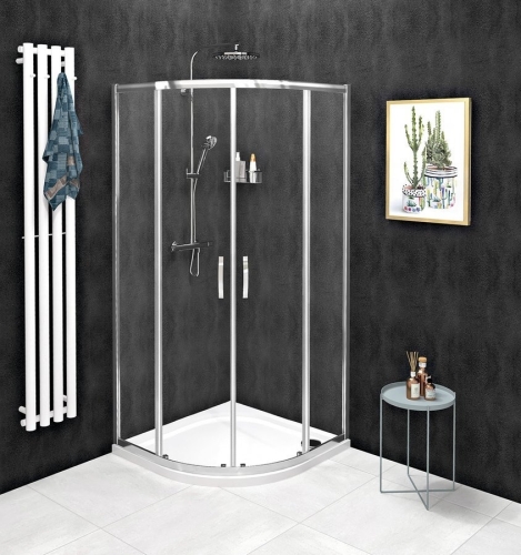 Sapho GELCO SIGMA SIMPLY 80x80 íves zuhanykabin transzparent üveggel, króm GS5580