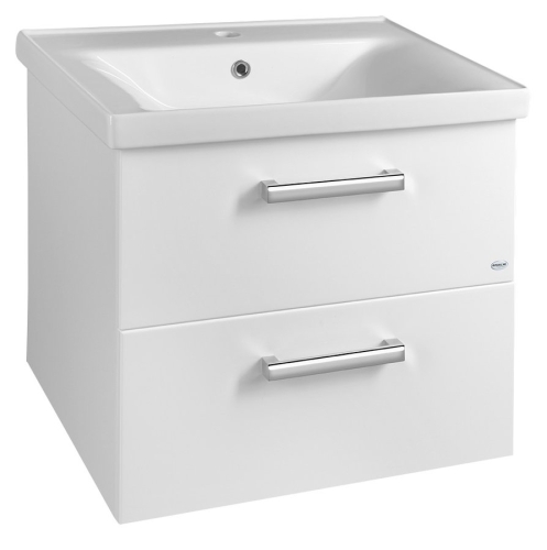 Sapho AQUALINE VEGA 65 mosdótartó szekrény 2 fiókkal, fehér VG064