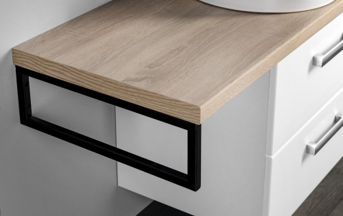 Sapho AQUALINE VEGA 97,5cm bútorszett, fehér/platina tölgy VG064-02