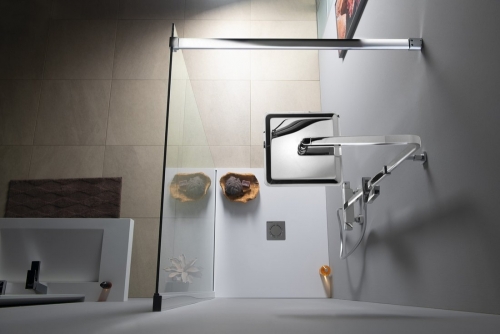 Sapho POLYSAN MODULAR 1200 merőleges merevítő, króm MSBR1