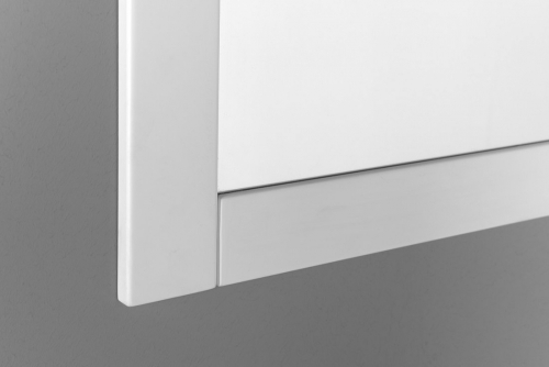 Sapho AQUALINE FAVOLO 70x90 cm keretes tükör, matt fehér FV090