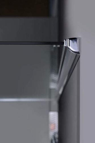 Sapho POLYSAN MODULAR 800 L típusú 2/1 fix zuhanyfal, króm MS2A-80