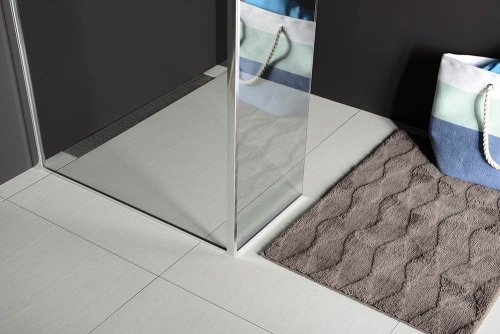 Sapho POLYSAN MODULAR 1200 L típusú 2/2 fix balos oldalfal, króm MS2B-120L