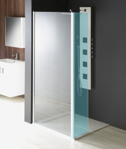 Sapho POLYSAN MODULAR 1000 L típusú 2/1 fix zuhanyfal, ajtós változat, króm MS3A-100