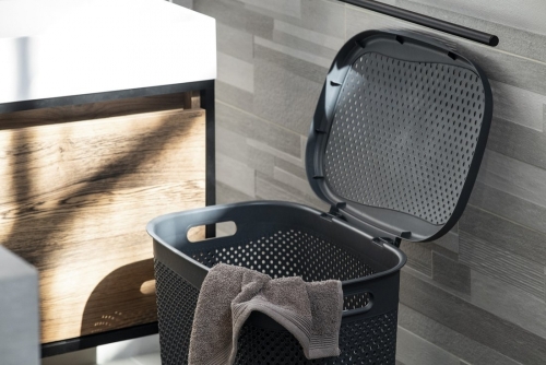 Sapho AQUALINE KATRE 55l szennyestartó, antracit TRN-171-04
