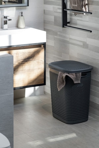 Sapho AQUALINE KATRE 55l szennyestartó, antracit TRN-171-04