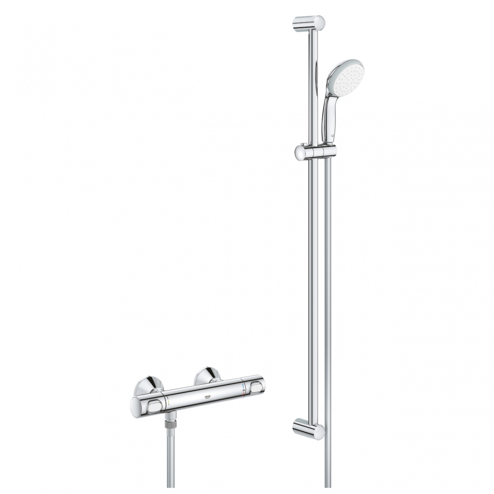 Grohe Precision Flow termosztátos zuhanycsaptelep zuhanygarnitúrával 34842000