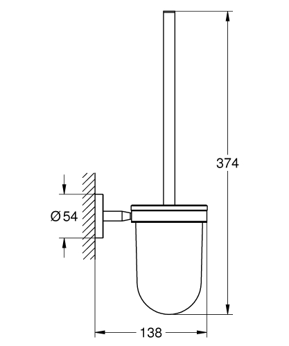 Grohe Start Cosmopolitan WC-kefe garnitúra 41169000