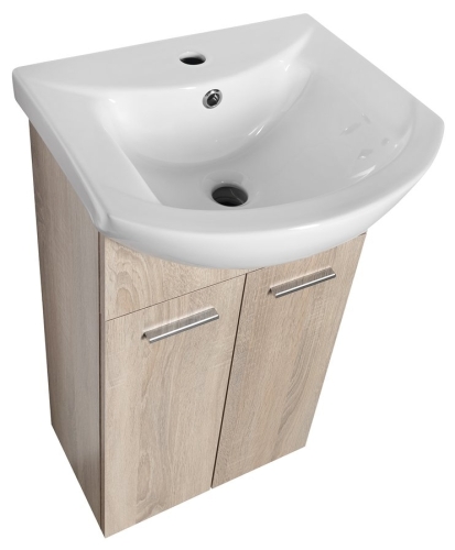 Sapho AQUALINE ZOJA 42x74x25cm mosdótartó szekrény, platina tölgy 51144