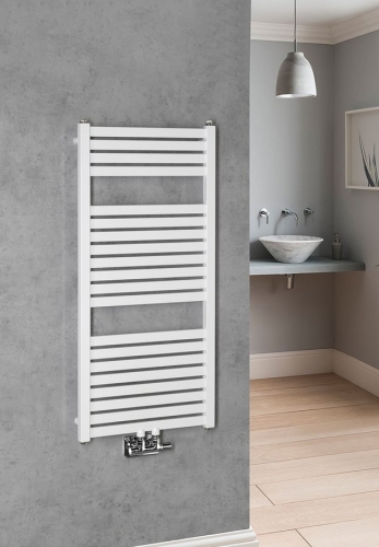 Sapho AQUALINE TONDI 450x970mm fürdőszobai radiátor középső bekötéssel, fehér DT450T