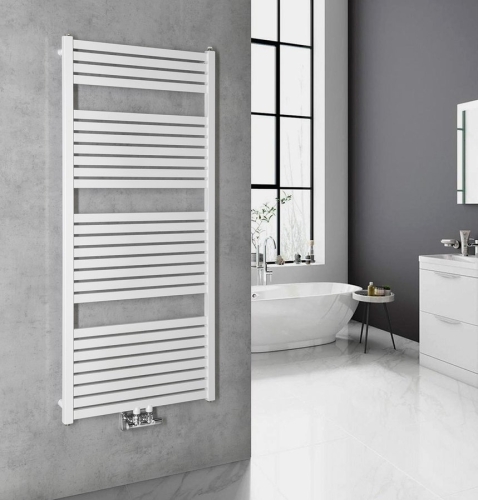 Sapho AQUALINE TONDI 600x1330mm fürdőszobai radiátor középső bekötéssel, fehér DT480T