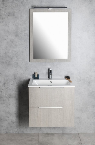 Sapho CIRASA SLIM 50 cm alsószekrény, ezüst tölgy CR492-1111