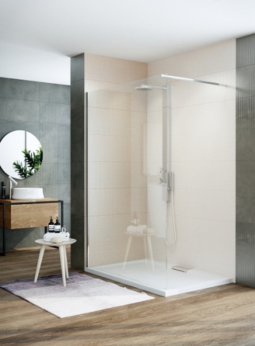 Wasserburg VETRO 90 Walk-in zuhanyfal, króm 25262-90
