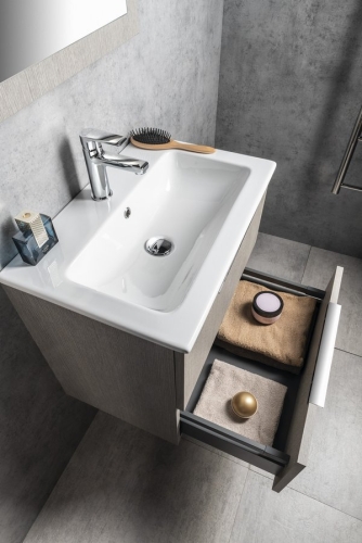Sapho CIRASA SLIM 60 cm alsószekrény, ezüst tölgy CR592-1111