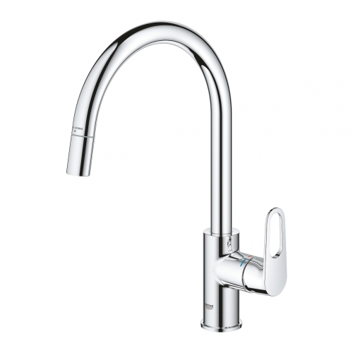 Grohe Start Flow egykaros mosogatócsap kihúzható gyöngyöztetővel 30569000