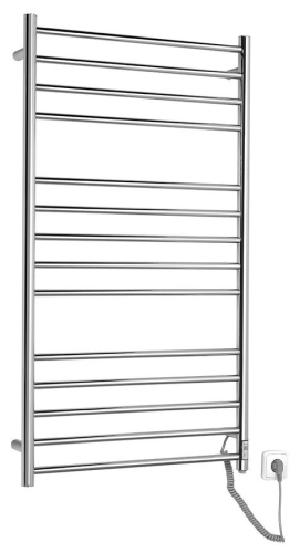 Sapho REDONDO 630x1160mm elektromos törölközőszárító radiátor időzítővel, inox ER230T