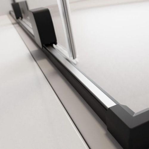 Radaway Furo Black Walk-in 110 jobb fekete zuhanyfal 10106588-54-01R, 10110544-01-01