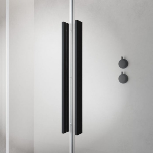 Radaway Furo Black Walk-in 110 jobb fekete zuhanyfal 10106588-54-01R, 10110544-01-01